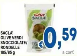 DEM Sacla' olive verdi snocciolate/ rondelle offerta