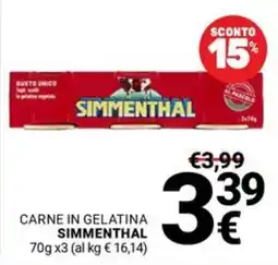 Supermercati Gulliver Carne in gelatina SIMMENTHAL offerta