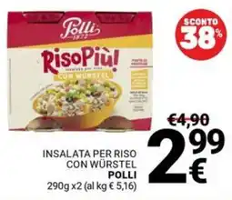 Supermercati Gulliver Insalata per riso con würstel POLLI offerta