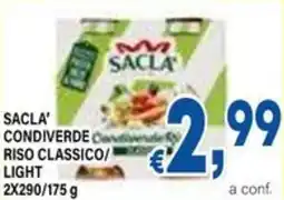 DEM Sacla' condiverde riso classico/ light offerta