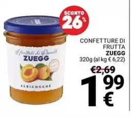 Supermercati Gulliver Confetture di frutta ZUEGG offerta