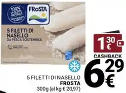 Supermercati Gulliver 5 filetti di nasello FROSTA offerta