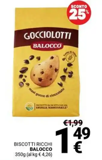 Supermercati Gulliver Biscotti ricchi BALOCCO offerta