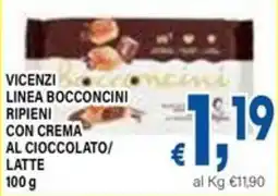 DEM Vicenzi linea bocconcini ripieni con crema al cioccolato/ latte offerta