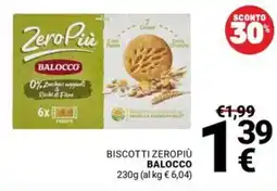 Supermercati Gulliver Biscotti zeropiù BALOCCO offerta