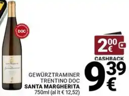 Supermercati Gulliver Gewürztraminer trentino doc SANTA MARGHERITA offerta
