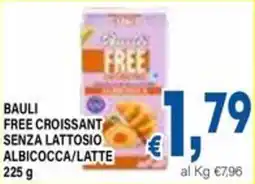 DEM Bauli free croissant senza lattosio albicocca/latte offerta