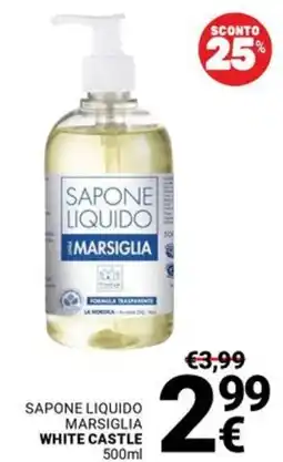 Supermercati Gulliver Sapone liquido marsiglia WHITE CASTLE offerta