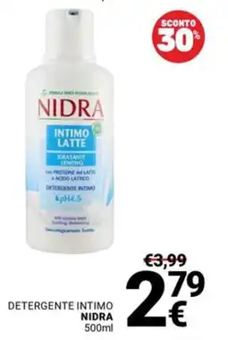 Supermercati Gulliver Detergente intimo NIDRA offerta