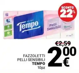 Supermercati Gulliver Fazzoletti pelli sensibili TEMPO offerta