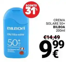 Supermercati Gulliver Crema solare 50+ BILBOA offerta