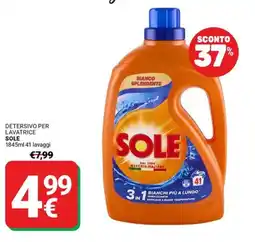 Supermercati Gulliver Detersivo per lavatrice SOLE offerta