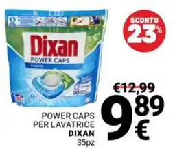 Supermercati Gulliver Power caps per lavatrice DIXAN 35pz offerta