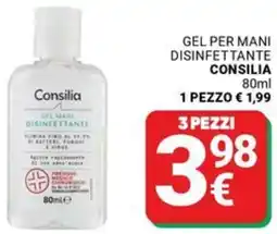 Supermercati Gulliver Gel per mani disinfettante CONSILIA offerta