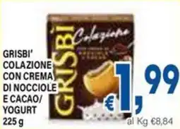 DEM Grisbi colazione con crema di nocciole e cacao/ yogurt offerta