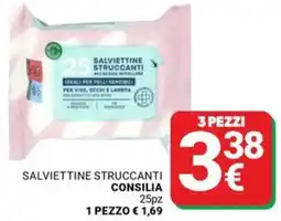 Supermercati Gulliver Salviettine struccanti CONSILIA offerta