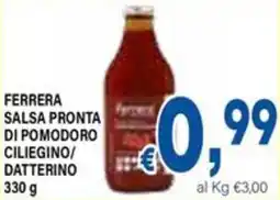 DEM Ferrera salsa pronta di pomodoro ciliegino/ datterino offerta