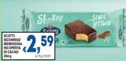 DEM Scotti siconriso merendina ricoperta di cacao offerta