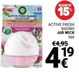 Supermercati Gulliver Active fresh bagno AIR WICK 6pz offerta
