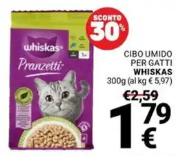 Supermercati Gulliver Cibo umido per gatti WHISKAS offerta