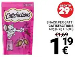 Supermercati Gulliver Snack per gatti CATISFACTIONS offerta