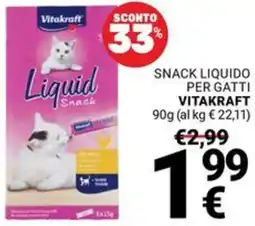 Supermercati Gulliver Snack liquido per gatti VITAKRAFT offerta