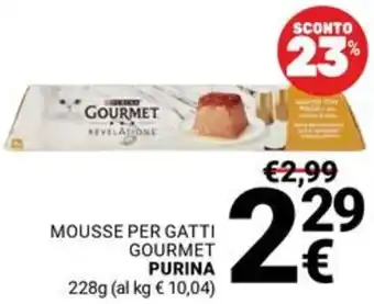 Supermercati Gulliver Mousse per gatti gourmet PURINA offerta