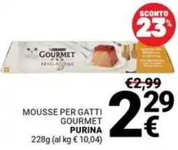 Supermercati Gulliver Mousse per gatti gourmet PURINA offerta