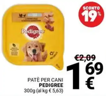 Supermercati Gulliver Patè per cani PEDIGREE offerta