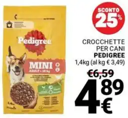 Supermercati Gulliver Crocchette per cani PEDIGREE offerta