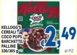 DEM Kellogg's cereali coco pops barchette palline offerta