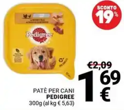 Supermercati Gulliver Patè per cani PEDIGREE offerta