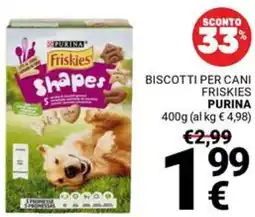 Supermercati Gulliver Biscotti per cani friskies PURINA offerta