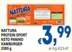 DEM Nattura protein sport keto panino hamburger offerta