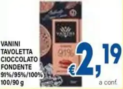 DEM Vanini tavoletta cioccolato fondente offerta