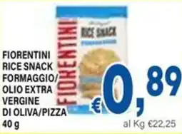 DEM Fiorentini rice snack formaggio/ olio extra vergine di oliva/pizza offerta
