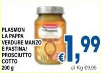 DEM Plasmon la pappa verdure manzo e pastina/ prosciutto cotto offerta