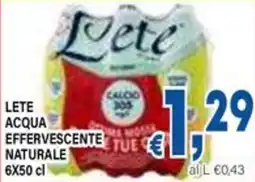 DEM Lete acqua effervescente naturale offerta