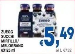 DEM Zuegg succhi mirtillo/ melograno offerta