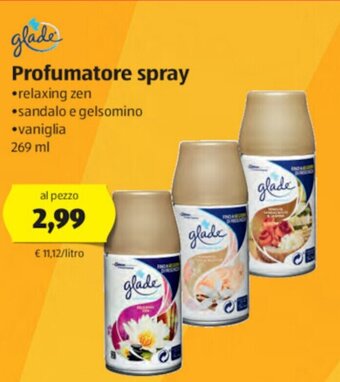 ALDI Glade Profumatore Spray 269 ml offerta