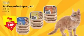 ALDI Shah Paté in Vaschetta per Gatti 4 x 100g offerta