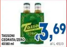 DEM Tassoni cedrata/zero offerta