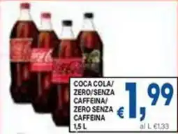 DEM Coca cola/ zero/senza caffeina zero senza caffeina offerta