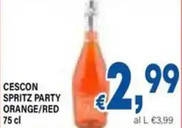 DEM Cescon spritz party orange/red offerta