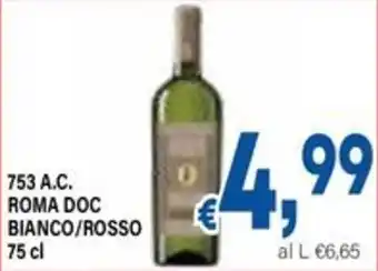 DEM 753 a.c. roma doc bianco/rosso offerta