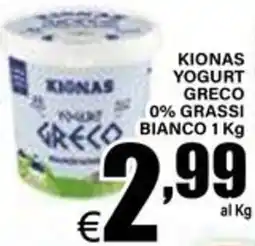 DEM Kionas yogurt greco 0% grassi bianco offerta