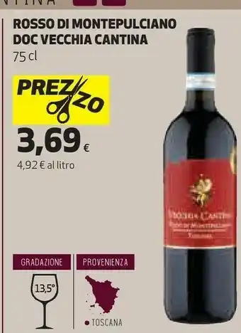 Coop Rosso di montepulciano doc offerta