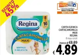 Spazio Conad Carta igienica cartacamomilla maxi REGINA offerta