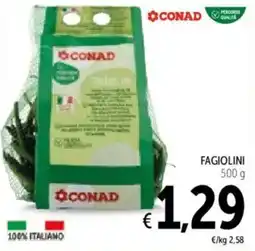 Spazio Conad Conad fagiolini offerta