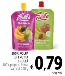 Spazio Conad 100% polpa di frutta frulla offerta